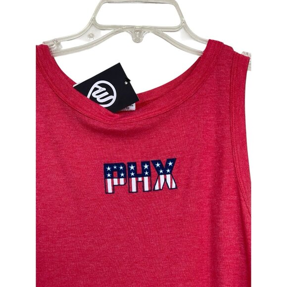 Where I’m From Tank Top Womens Size XL Red PHX Phoenix Red Stars Stripes USA - Picture 2 of 5